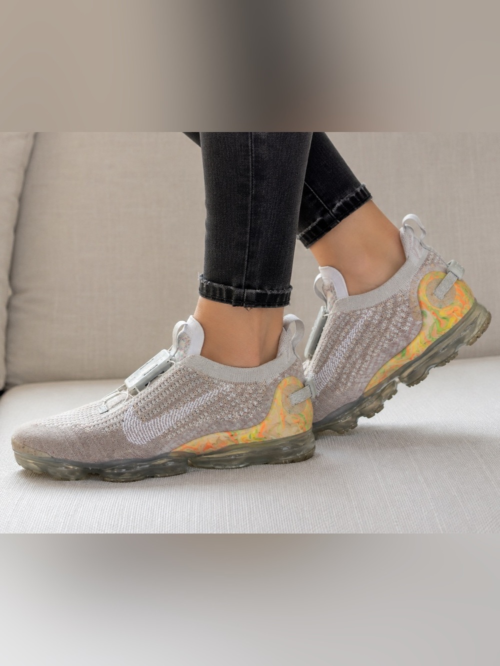 Nike Air VaporMax 2020 FK FlyEase Running Shoes Womens 7 Youth 5.5